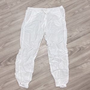 Cloth & Stone White Joggers - Perfect Beach Cover Up